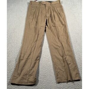 Roundtree‎ & Yorke Travel Smart Pants Men Size 30x30 Khaki Workwear Casual NWT
